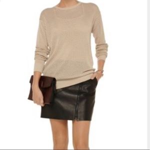 Theory Dreamerly Open Knit Sweater in “Rising”